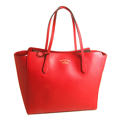 Authentic Gucci Swing Soft Tote Bag 354397 Red